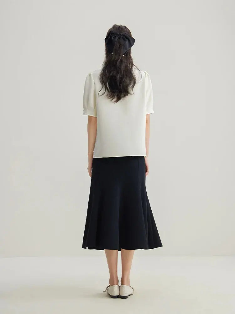 Elegant V-Neck Chiffon Shirt