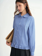 Cozy Plus-Size Winter Shirt Dress: Striped & Gathered