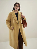 Chic Mid-Length Wool Temperament Jacket