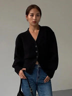 Women's V-Neck Long Sleeve Sweater
