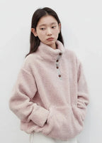 Women’s Plush Plaid Patchwork Hoodie Autumn Pullover