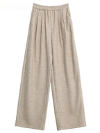Women’s High Waisted Wide Leg Winter Pants Plush & Thick