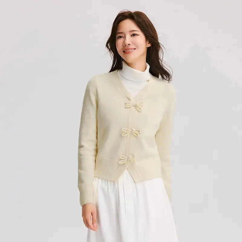 Women's Gentle Bowknot Cardigan