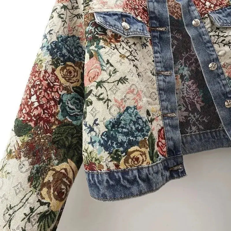 Women's Spring New Temperament Short Denim Jacket