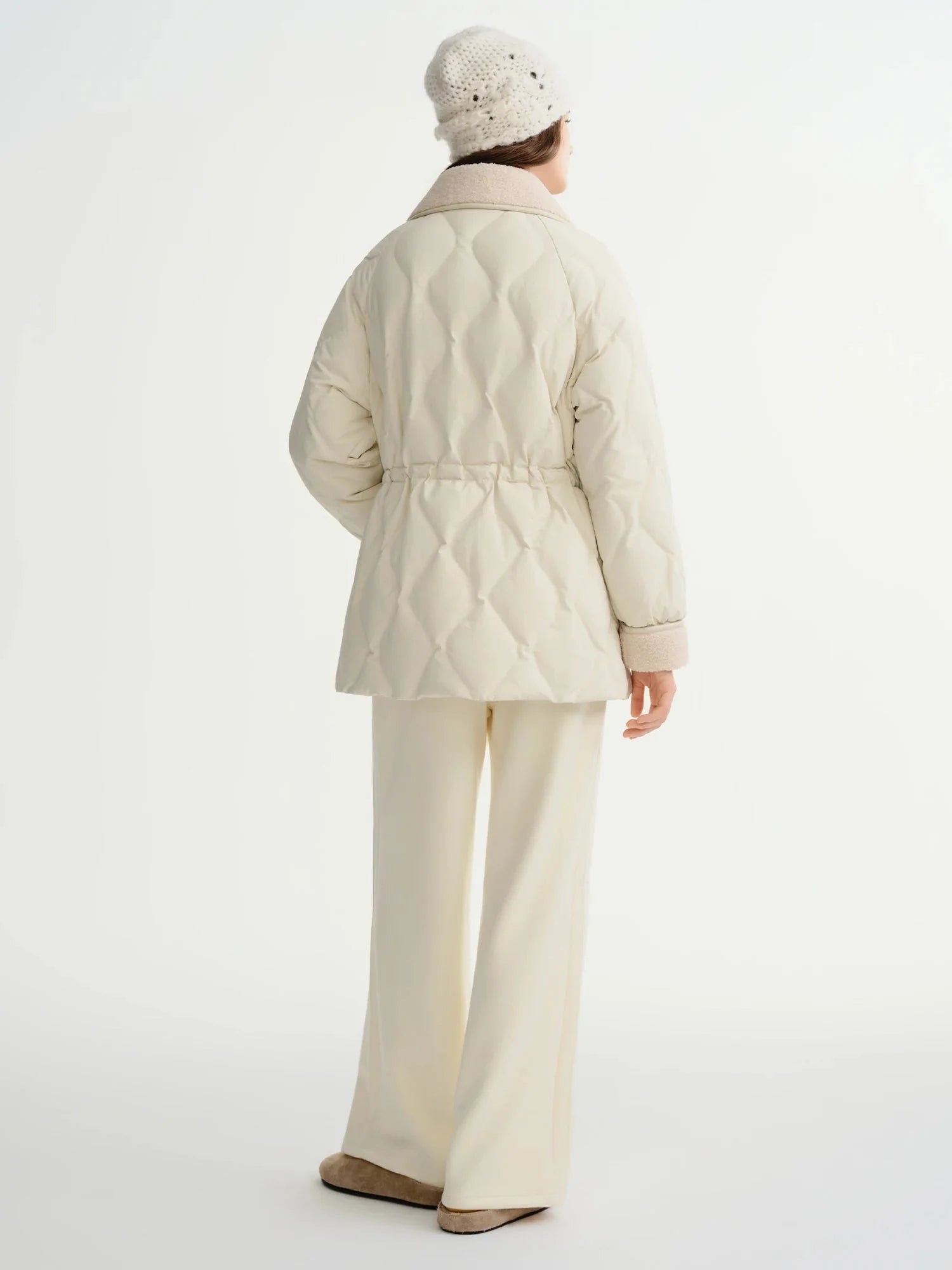 Women’s Waist-Defining Down Casual Winter Jacket