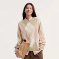Women's Diamond Color Block Sweater