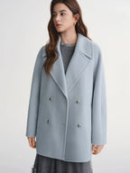 Plus Size Tweed Winter Short Wool Coat