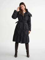 Plus Size Quilted Duck Down Jacket Warm Winter Puffer