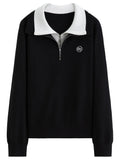 Plus Size Color-Block Faux-Layer Knit Top