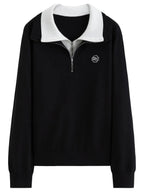 Plus Size Color-Block Faux-Layer Knit Top