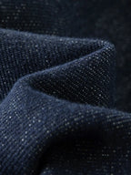 Retro Contrast A-Line Denim Skirt
