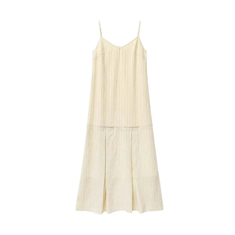 Women’s 2-Piece Striped Dress Set Casual Shirt & Camisole