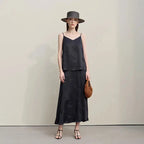 Elegant Chinese Jacquard Long Skirt