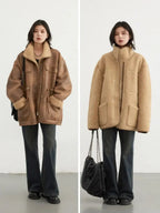 Thick, Warm, Reversible Solid Jacket