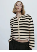 Short Button-Down Autumn Sweater