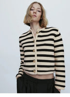 Short Button-Down Autumn Sweater