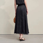Elegant Chinese Jacquard Long Skirt