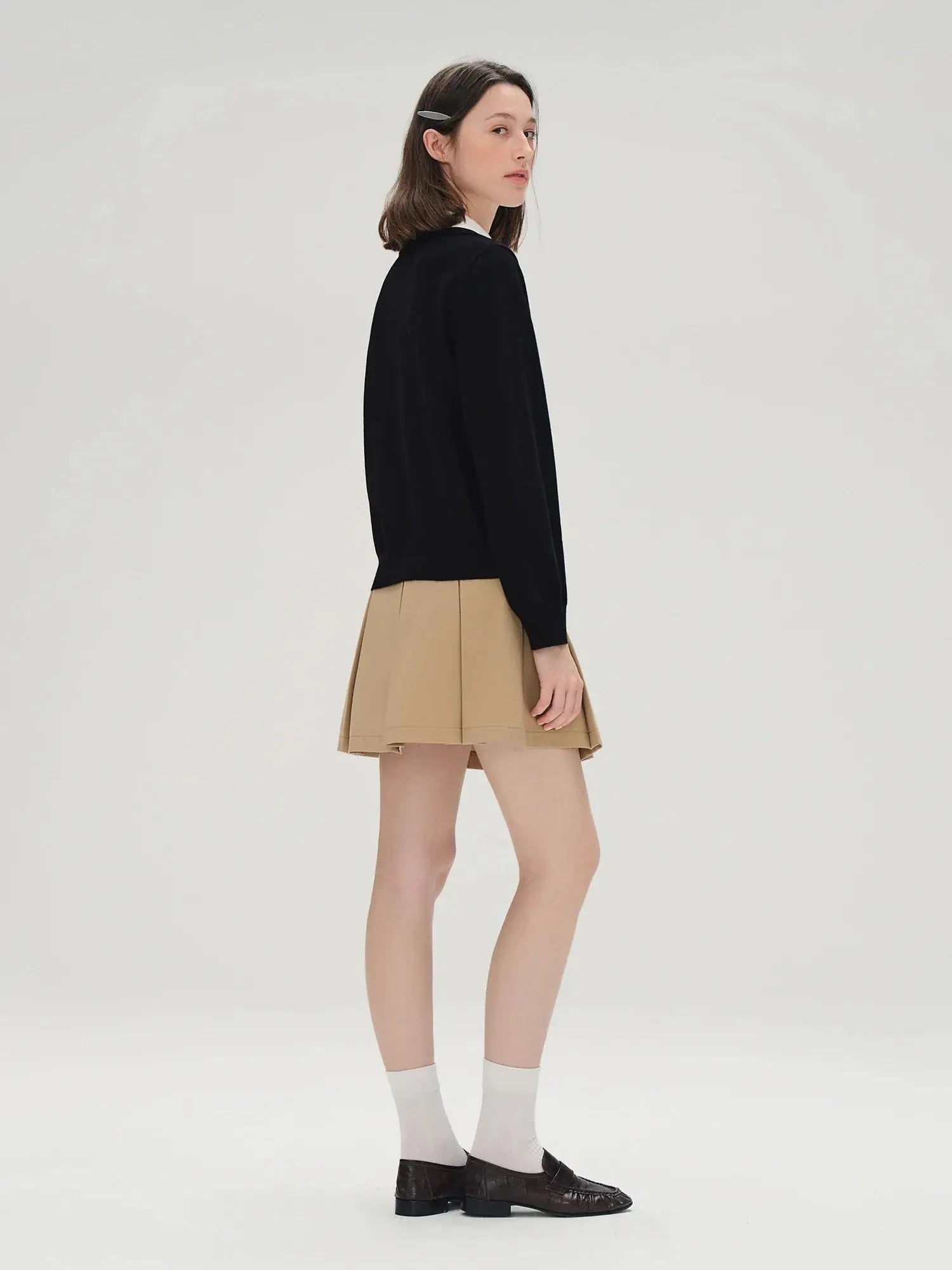 Plus Size Color-Block Faux-Layer Knit Top