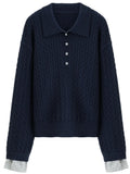 Twist Knit Cable Stitch Sweater