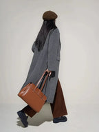 Chic Mid-Length Wool Temperament Jacket