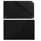 Double-Breasted Office Blazer Stylish Mid-Length Coat