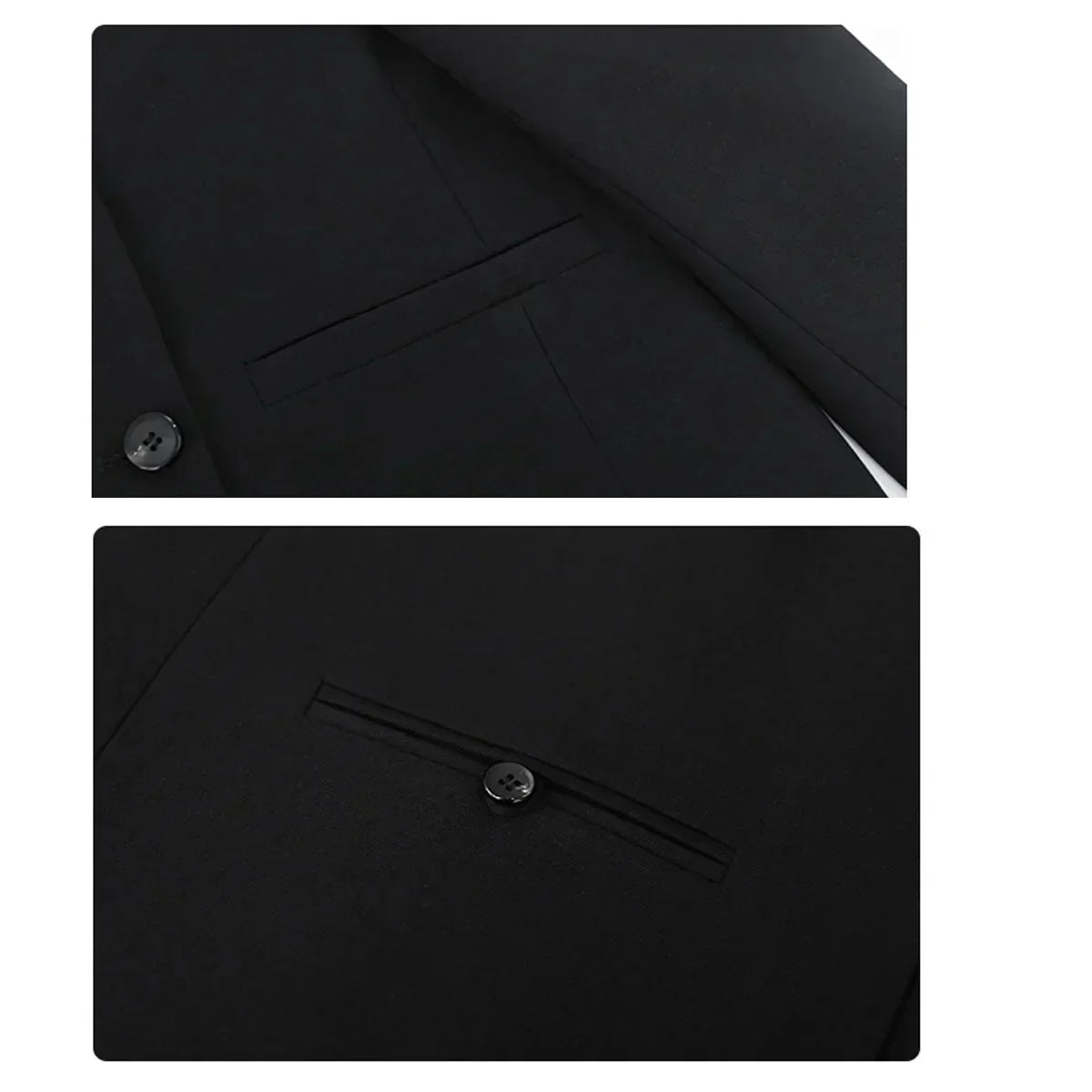 Double-Breasted Office Blazer Stylish Mid-Length Coat
