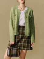 Chic Winter Knitted Cardigan Sweater Jacket for Women