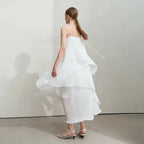 Autumn New Minimalist Layered Chiffon Dress