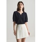 Elegant V-Neck Chiffon Shirt