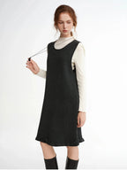 Ruffled Mini Sleeveless Dress Chic Knitted Vestido
