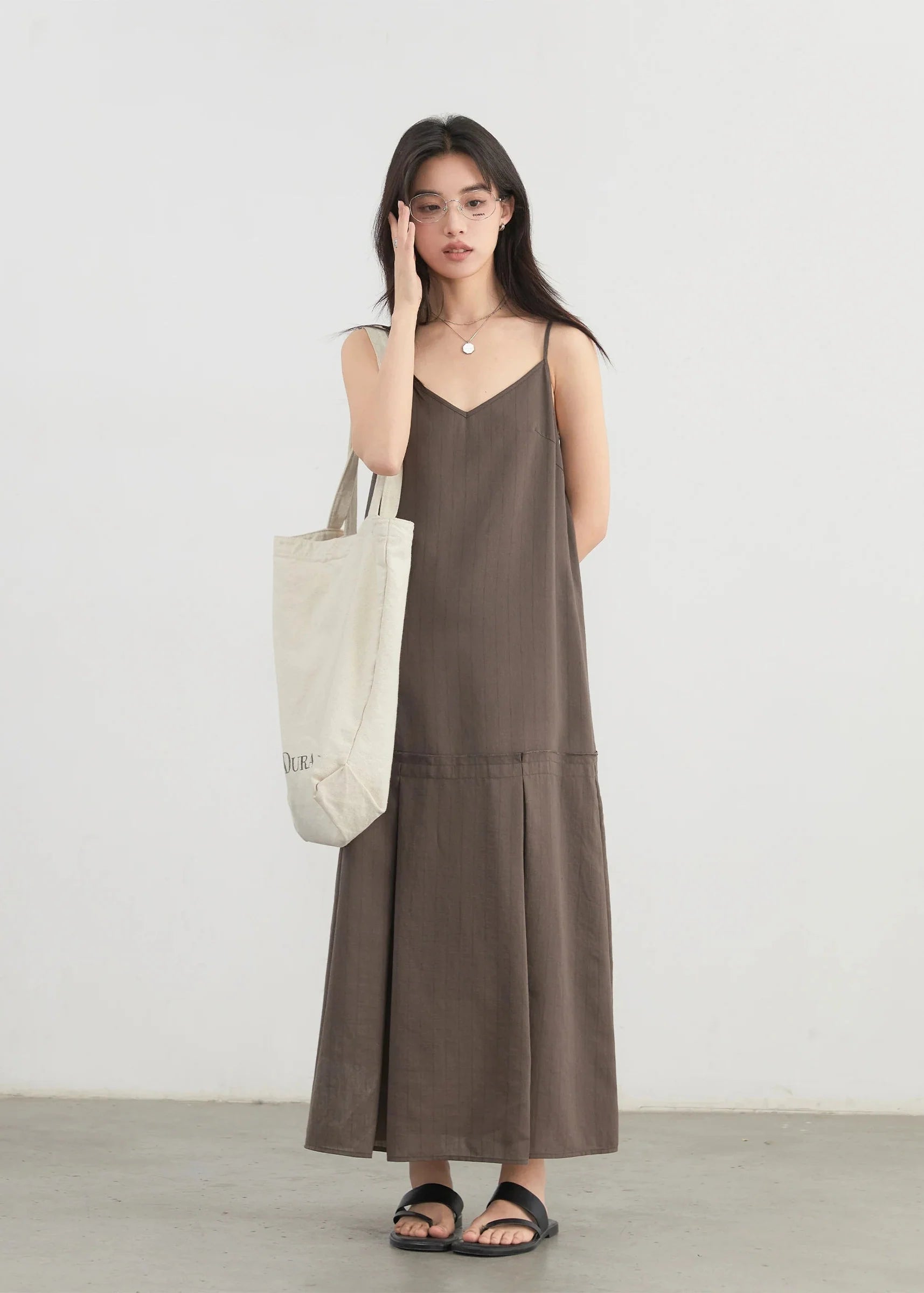 Women’s 2-Piece Striped Dress Set Casual Shirt & Camisole
