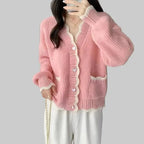 Autumn V-Neck Knitted Jumper