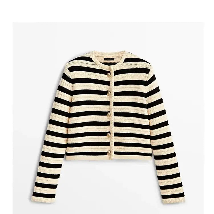 Short Button-Down Autumn Sweater