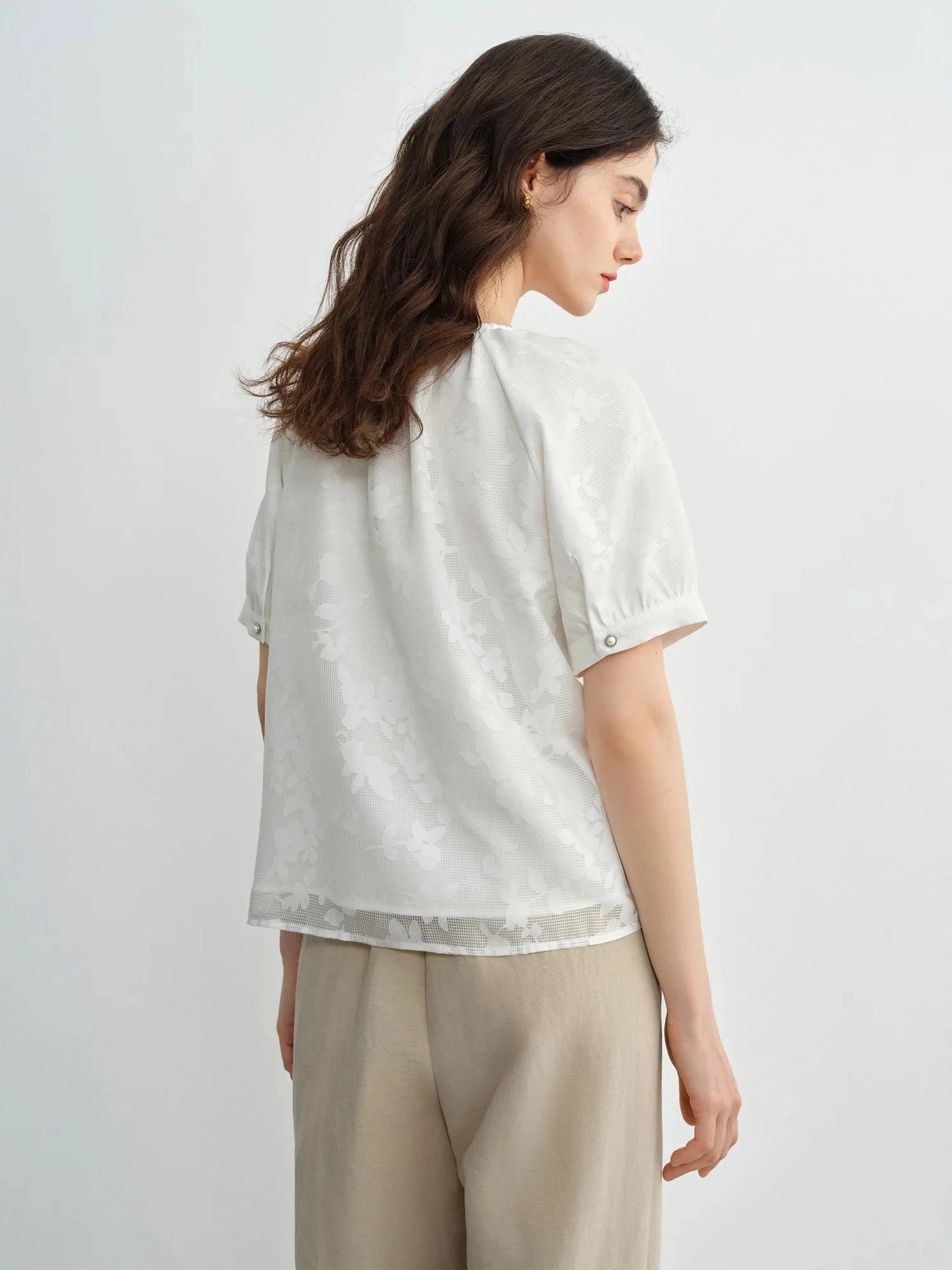 Raglan Sleeve Summer Shirt Minimalist Cotton Top