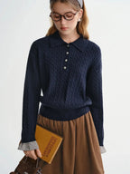 Twist Knit Cable Stitch Sweater