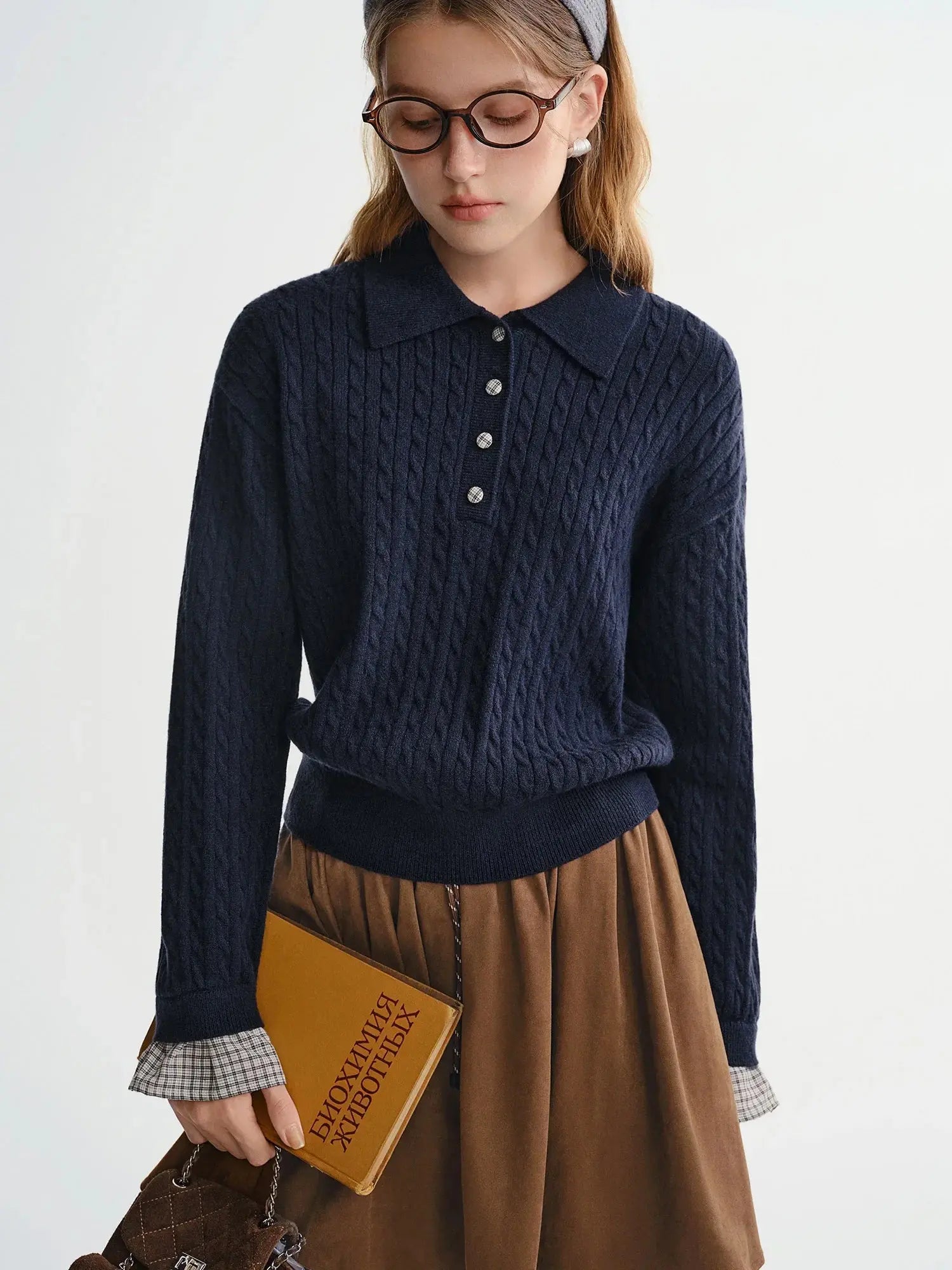 Twist Knit Cable Stitch Sweater