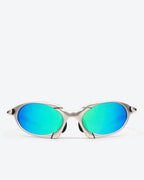 TITAN - Silver Mirrored Polarized Lenses, Satin Chrome Frame