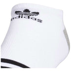 adidas Originals Men's Roller No Show Socks (3-Pair) - White/Black/Heather Grey