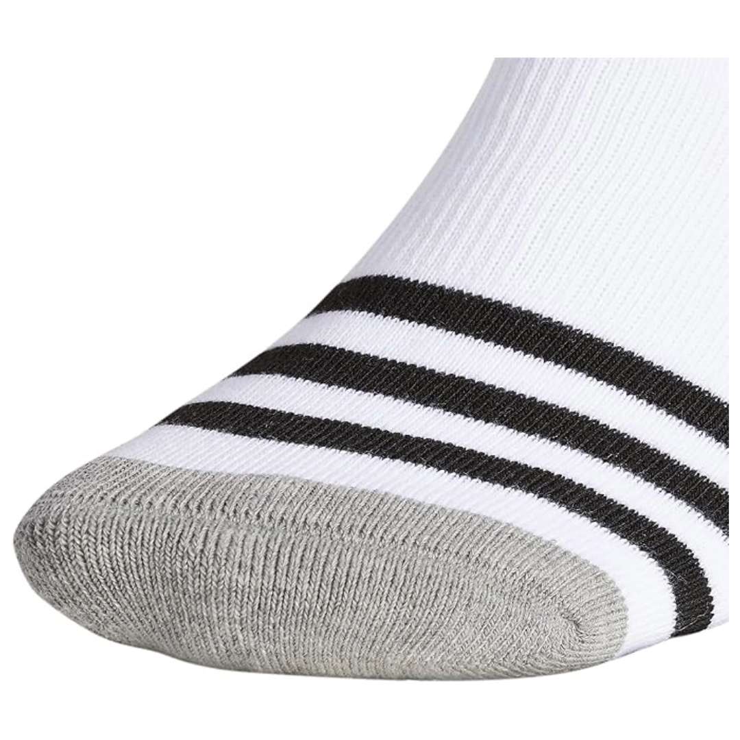 adidas Originals Men's Roller No Show Socks (3-Pair) - White/Black/Heather Grey