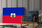 Elegant Haitian Flag Wall Art Glass Wall Art