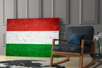 Flag of Hungary Glass Wall Art