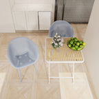 2 Pack Lounge Chair Set & Folding Square Table