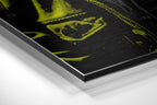 Yellow Hoodie DJ Gorilla Aluminum Brushed Aluminum Dibond Wall Art