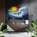 Through the Waves Brushed Aluminum Dibond Wall Art