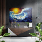 Through the Waves Brushed Aluminum Dibond Wall Art