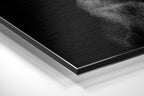 Black Doberman With Silver Pistol Brushed Aluminum Dibond Wall Art