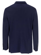Brunello Cucinelli Men Cashmere Jersey Blazer With Patch Pockets
