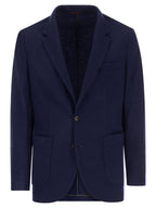 Brunello Cucinelli Men Cashmere Jersey Blazer With Patch Pockets