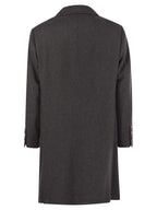 Brunello Cucinelli Men Wool And Cashmere Coat