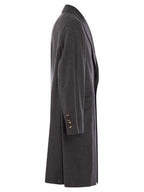 Brunello Cucinelli Men Wool And Cashmere Coat